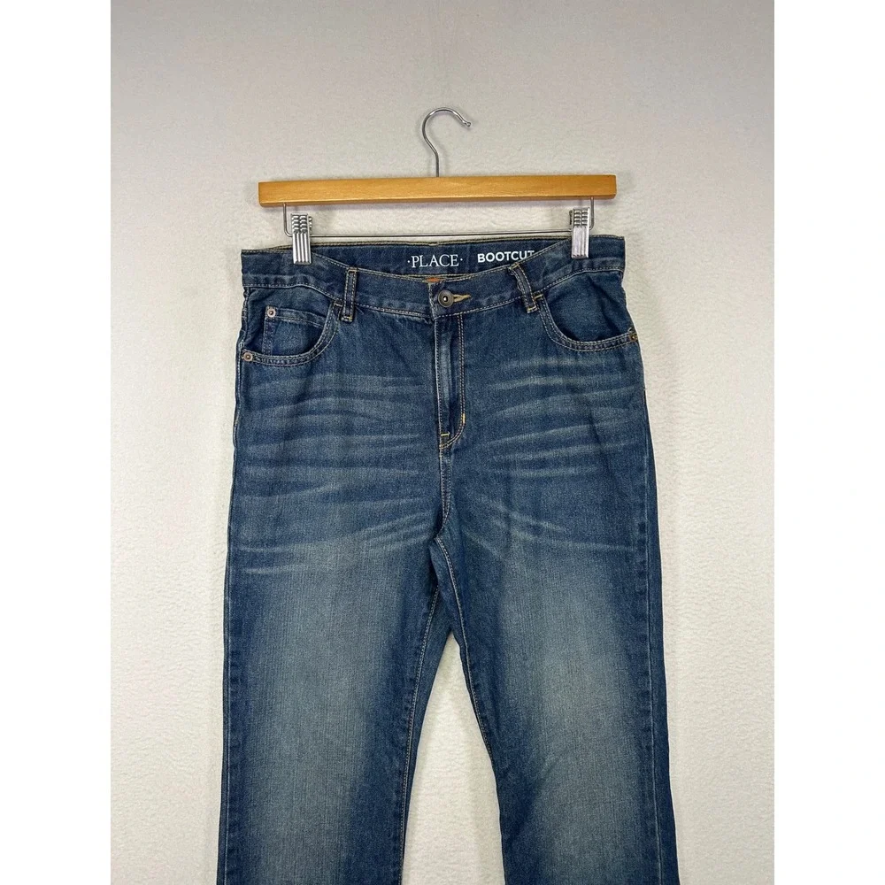 Classic‎ Casual The Childrens Place Boys 16 Blue Bootcut Denim Jeans Medium Wash